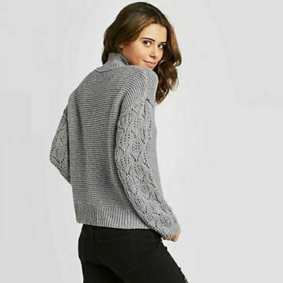CHUNKY MOCK TURTLENECK PULL OVER SWEATER - Picture 2 of 2